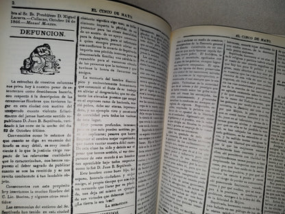 219- El 5 De Mayo. Periódico Del Ejército De Occidente 1866 - José Maria Muria - Facsimil