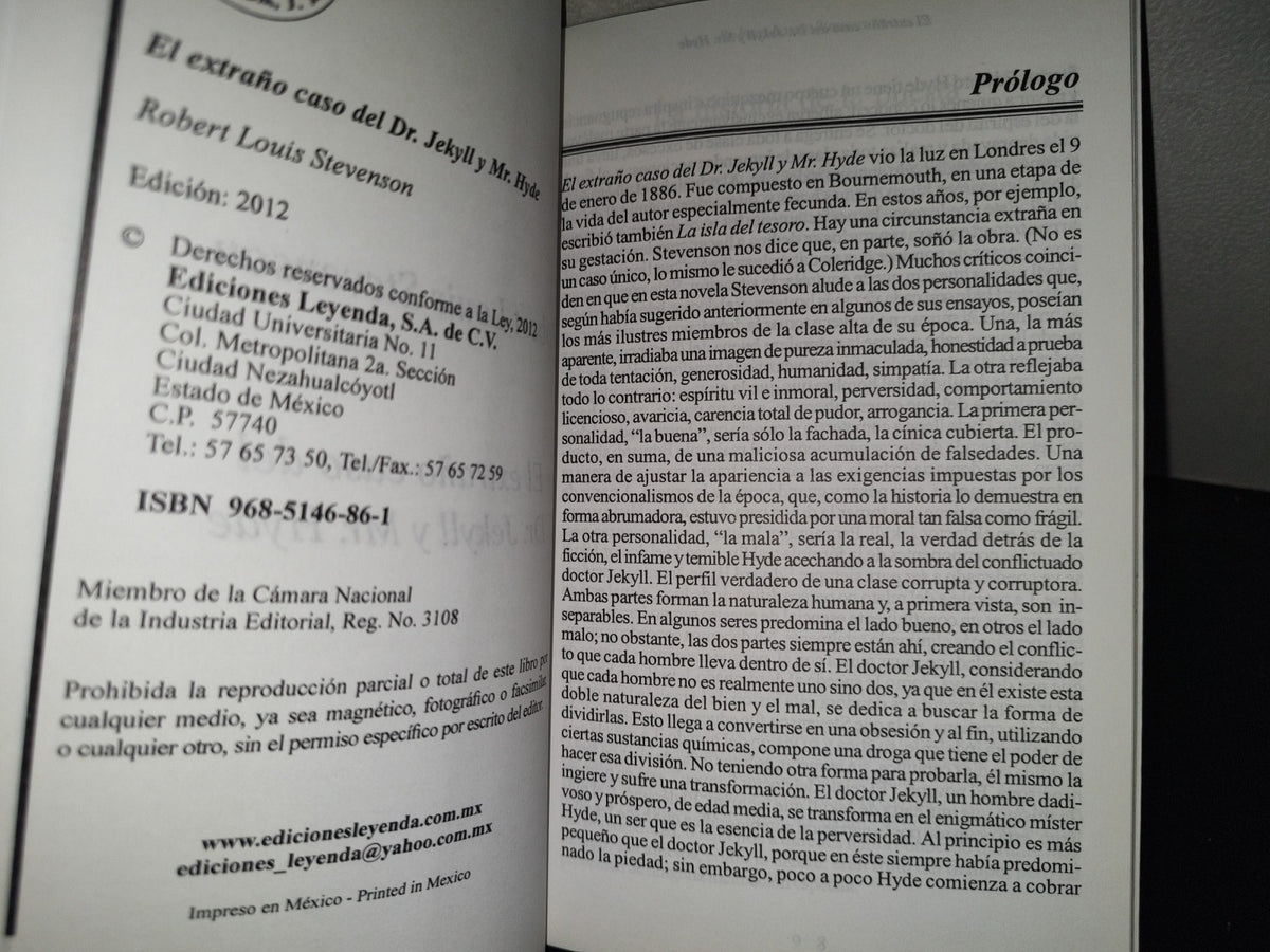 219- El Extraño Caso Del Dr. Jekyll Y Mr. Hyde - Robert L. Stevenson