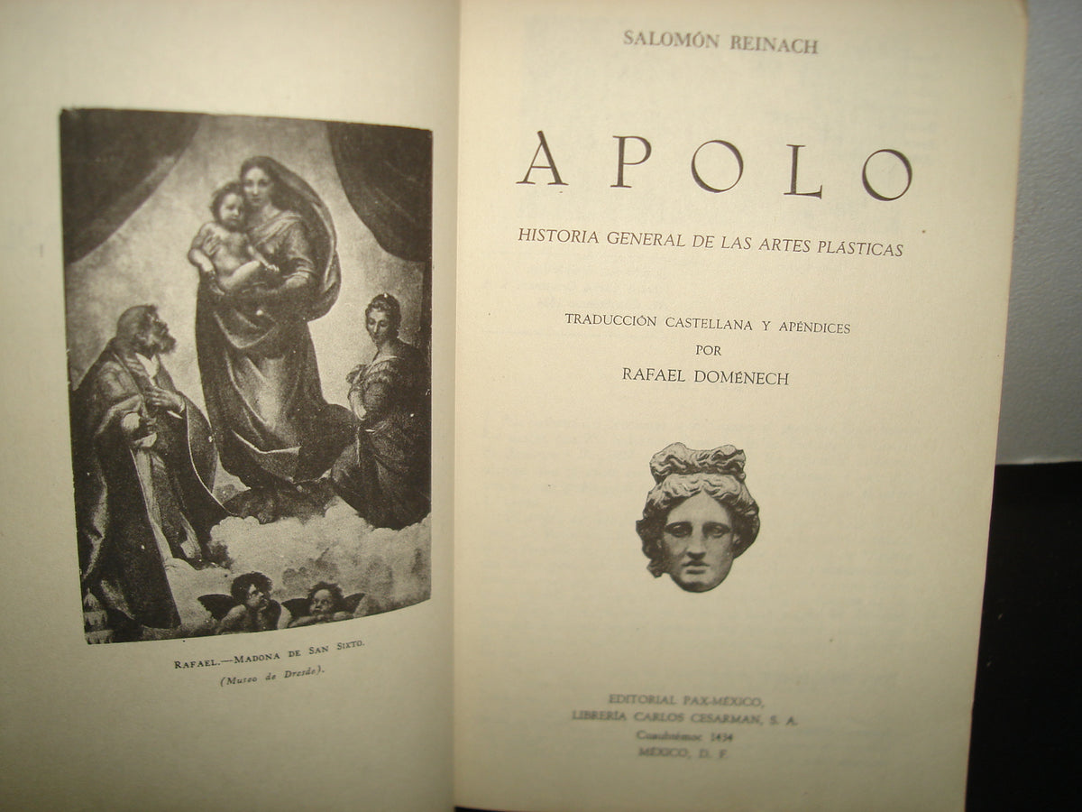 8- Apolo. Historia General De Las Artes Plásticas - Salomón Reinach