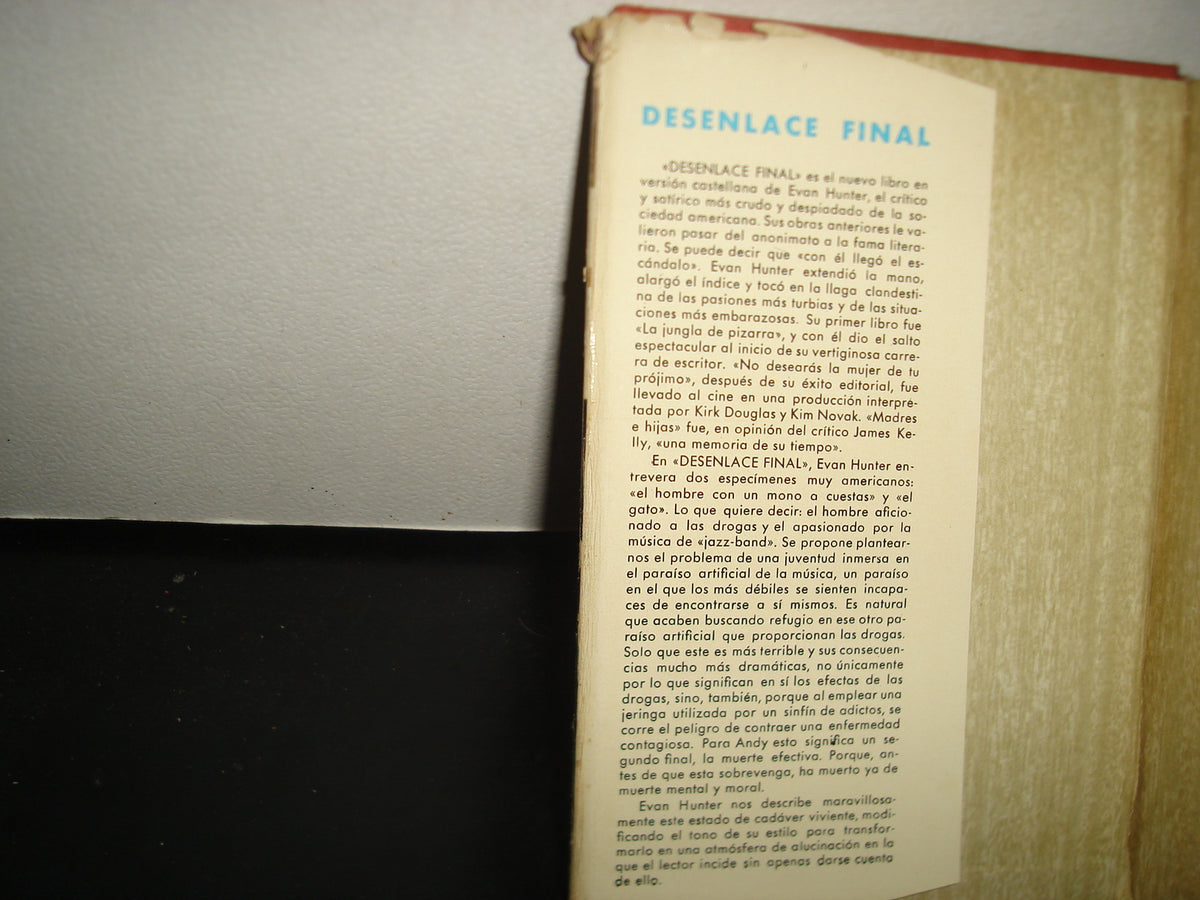 5- Desenlace Final - Evan Hunter - Primera Edición Mayo 1966