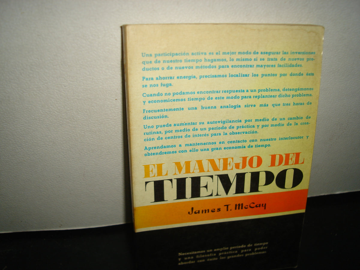8- El Manejo Del Tiempo - James T. Mccay