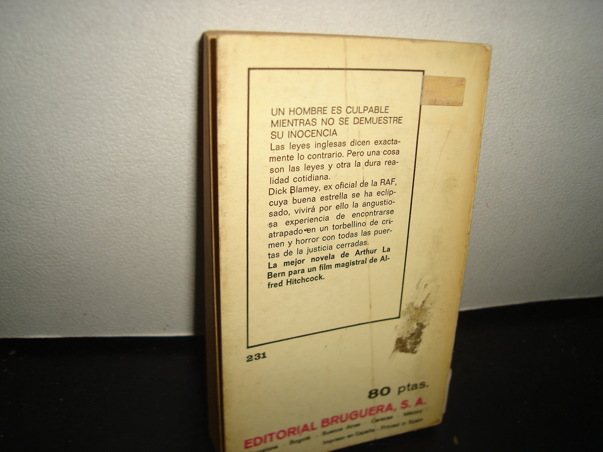5- Frenesí . Hitchcock - Arthur La Bern - Bruguera, Libro Amigo - 1975