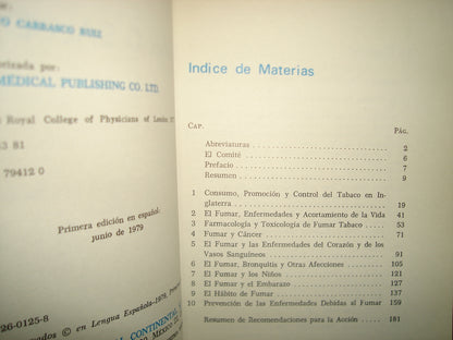 8- Fumar O Salud. Un Informe Del Royal College Of Physicians Of London - C.Ec.S.A.