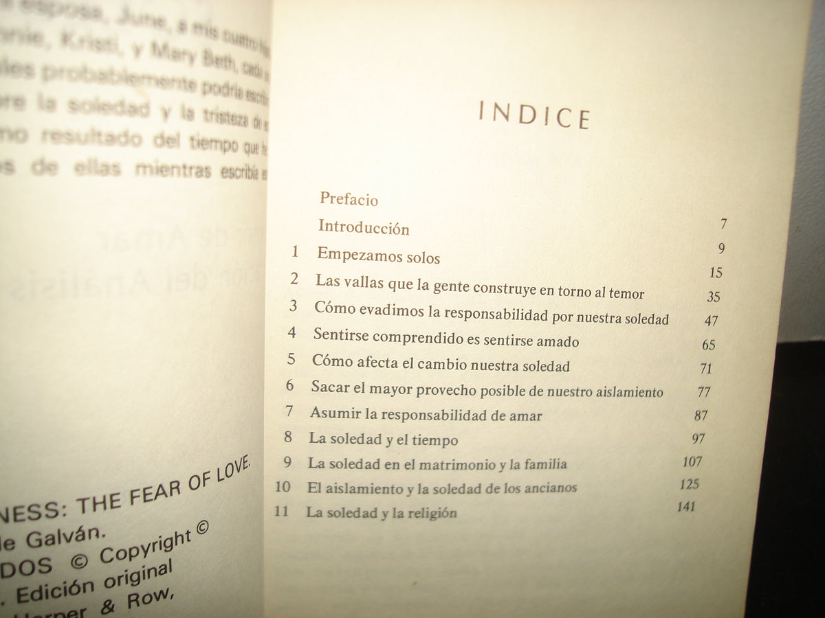 6- La Soledad. El Temor De Amar. Aplicación Del Análisis Transaccional - Ira. J. Tanner