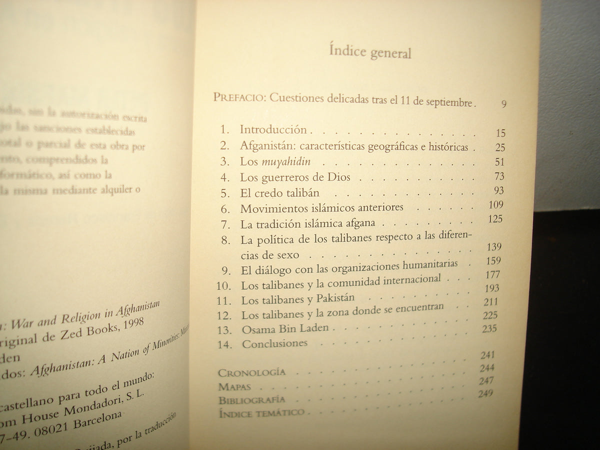 6- Los Talibanes. Guerra Y Religión En Afganistán - Peter Marsden