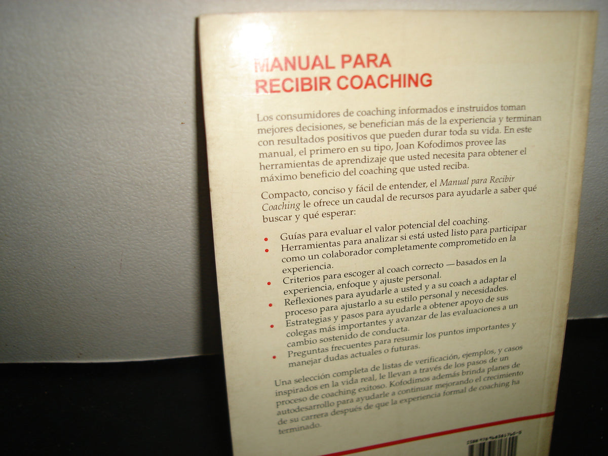 8- Manual Para Recibir Coaching - Joan Kofodimos