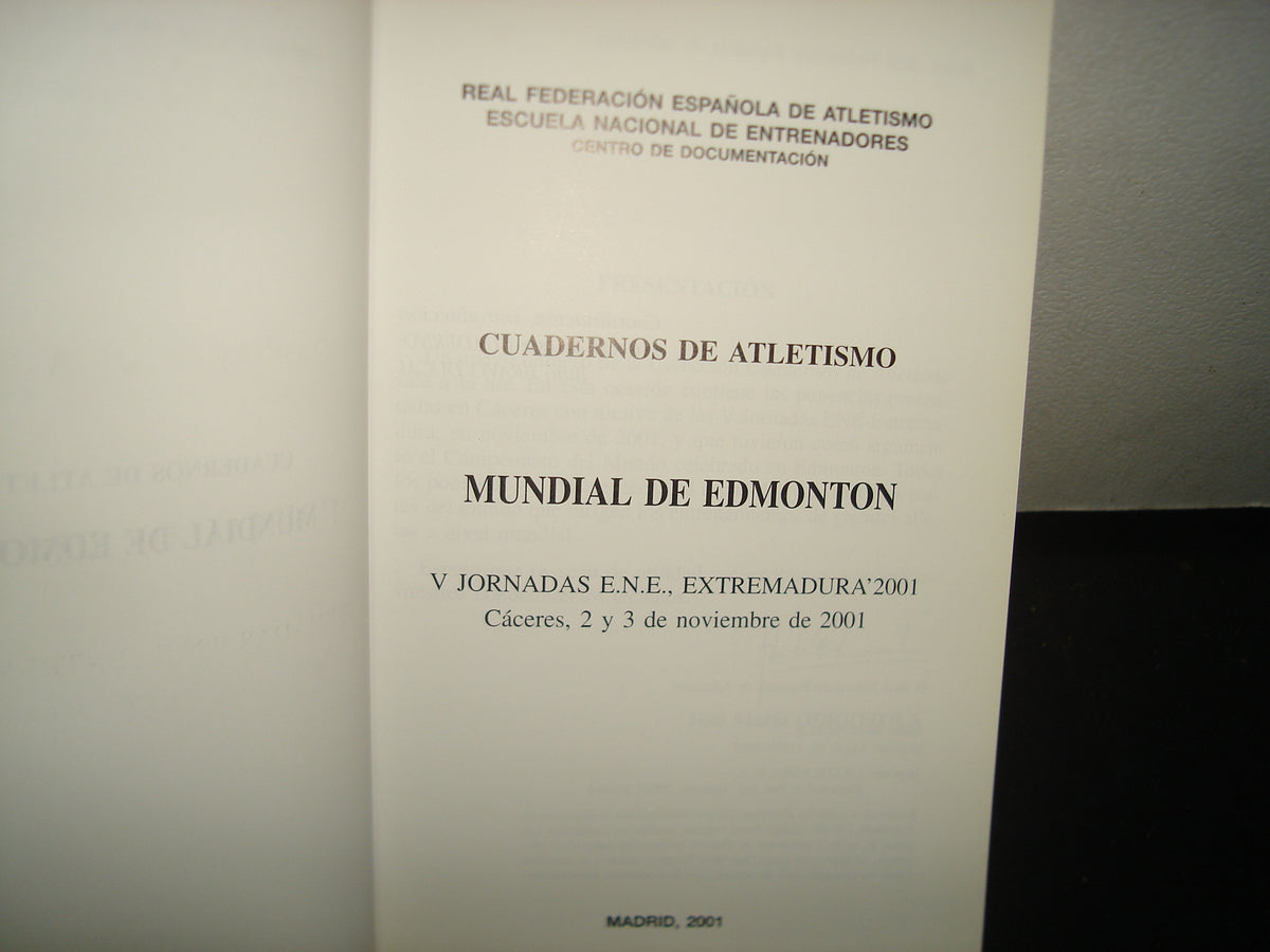 5- Cuadernos De Atletismo No. 48 - Mundial De Edmonton
