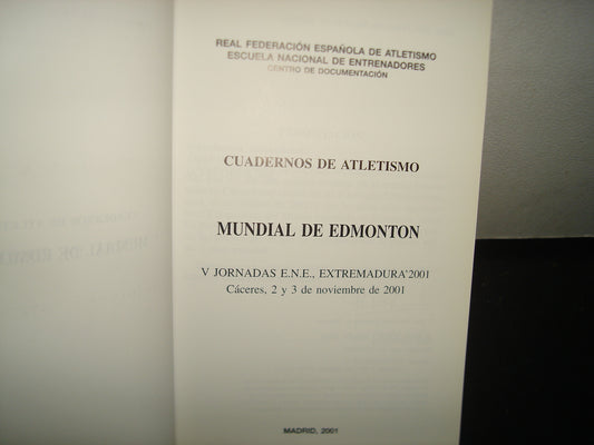 5- Cuadernos De Atletismo No. 48 - Mundial De Edmonton