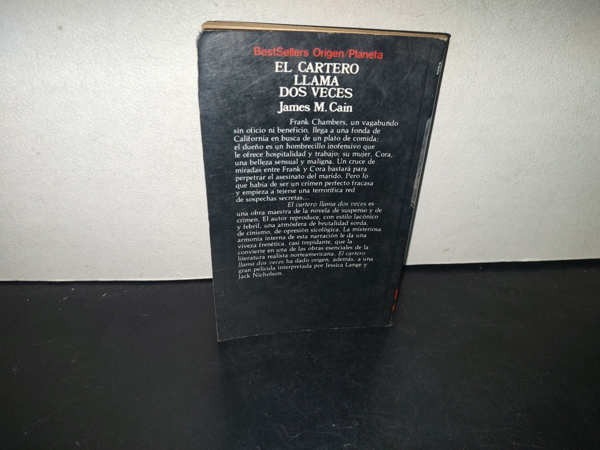 211- El Cartero Llama Dos Veces - James M. Cain - Bestsellers Origen/Planeta - 80'S