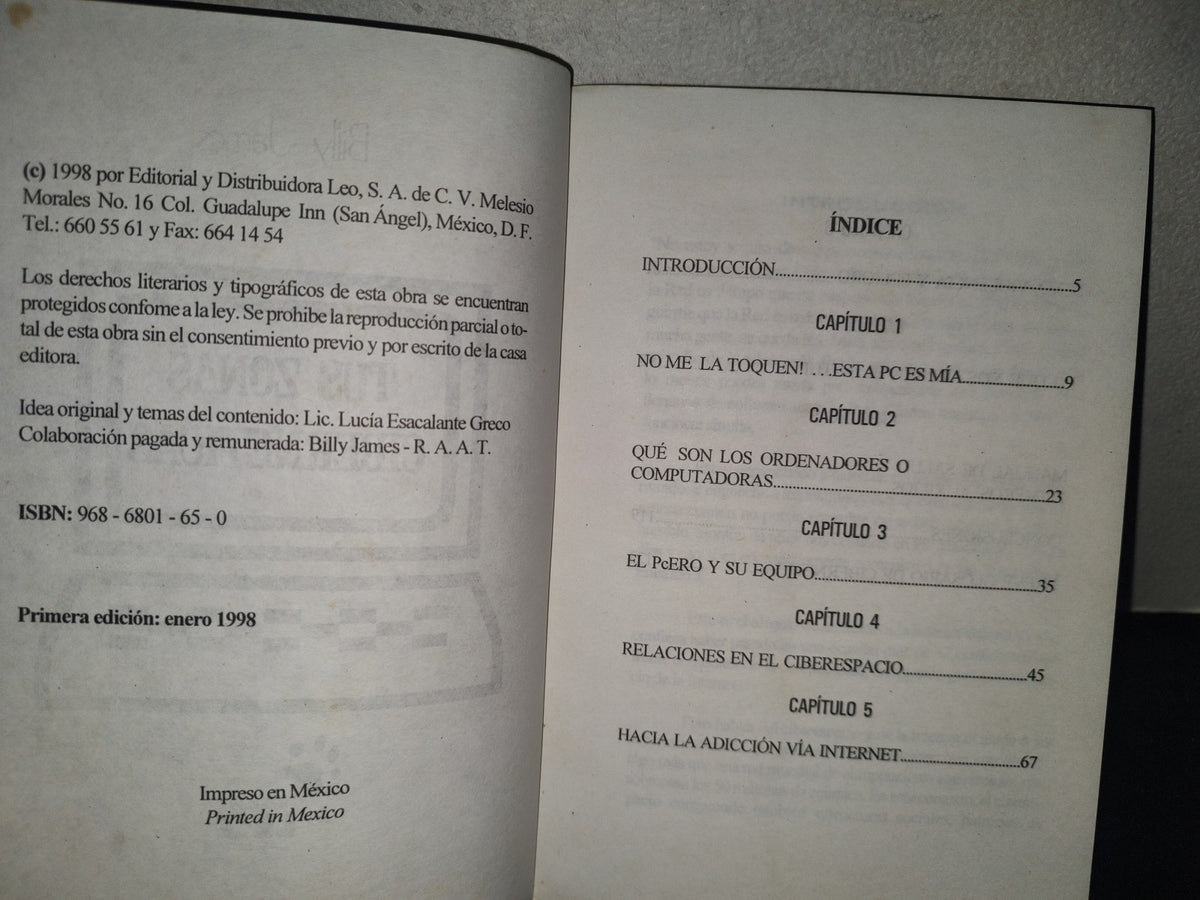 211- Tus Zonas Cibernéticas. Pc: ¿Adicción O Distracción? - Billy James - Primera Edición 1998