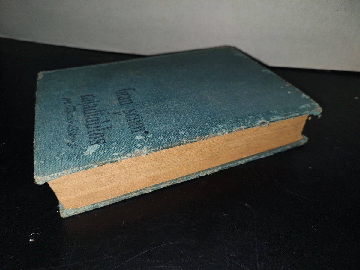 211- Gran Señor Y Rajadiablos. Novela. Eduardo Barrios, Editorial Jackson De Ediciones Selectas 1948