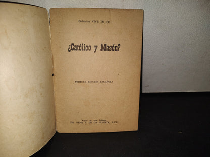 214- ¿Católico Y Masón? Colección Vive Tú - Primera Edición Española - 1963
