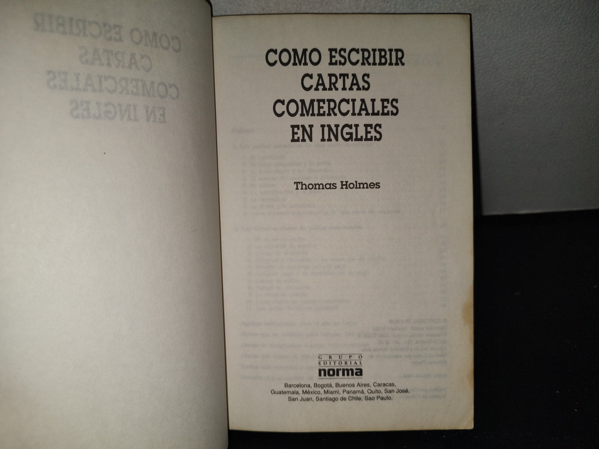 214- Cómo Escribir Cartas Comerciales En Inglés - Thomas Holmes