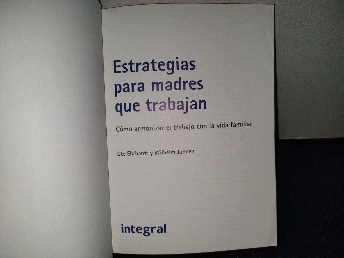 214- Estrategias Para Madres Que Trabajan - Ute Ehrhardt, Wilhelm Johnem