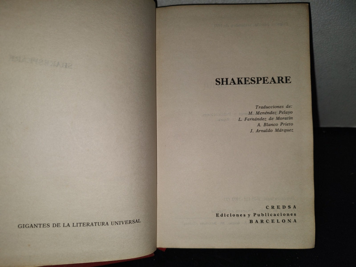 214- Shakespeare. Julio César - Credsa Ediciones - Primera Edición 1972